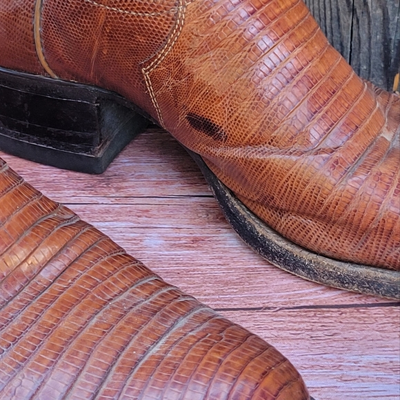Vintage Justin Teju Lizard Boots - Picture 8 of 12
